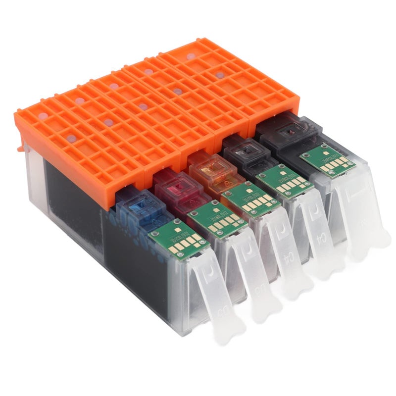 Compatible Ink Cartridges Set of 6 Colors BK C M Y GY for PIXUS MG5430 5530 MG5630 6330 6530 Printers - Image 4