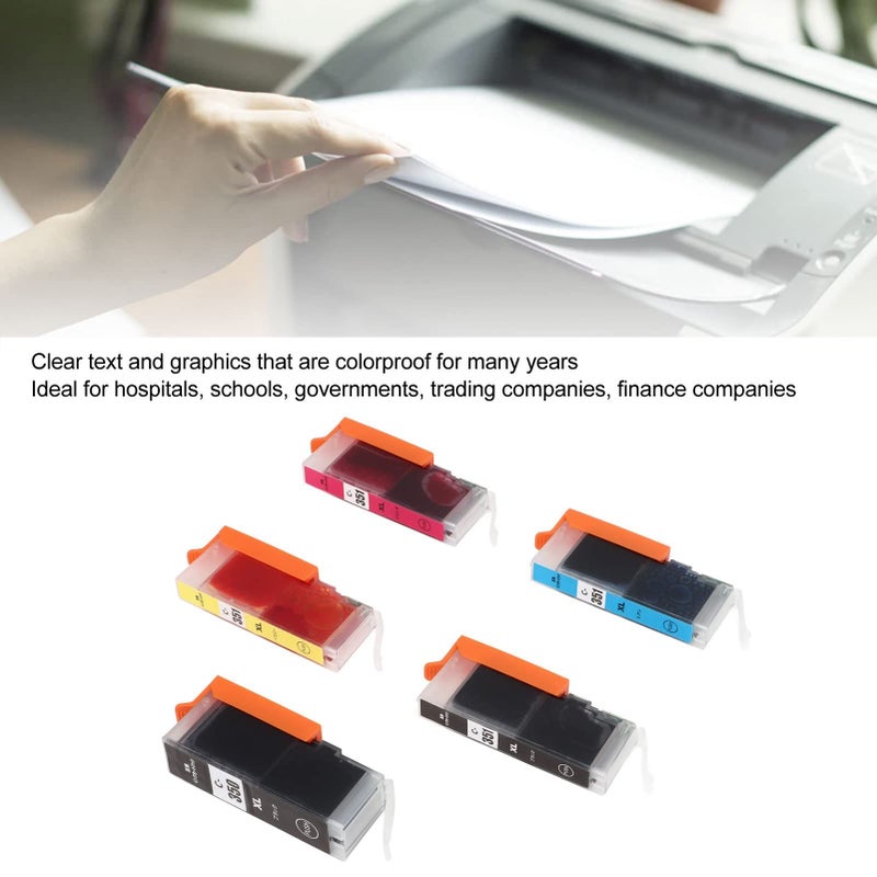 Compatible Ink Cartridges Set of 6 Colors BK C M Y GY for PIXUS MG5430 5530 MG5630 6330 6530 Printers - Image 3