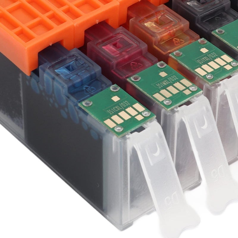 Compatible Ink Cartridges Set of 6 Colors BK C M Y GY for PIXUS MG5430 5530 MG5630 6330 6530 Printers - Image 5