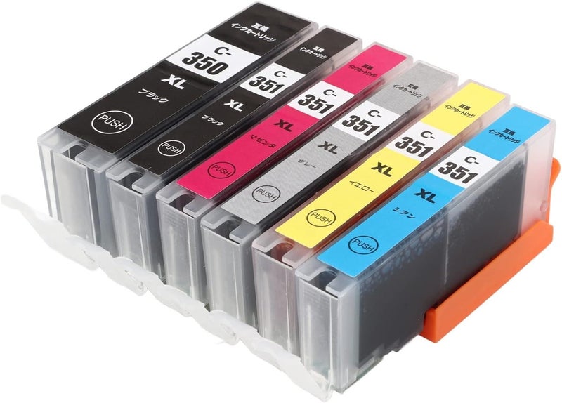 Compatible Ink Cartridges Set of 6 Colors BK C M Y GY for PIXUS MG5430 5530 MG5630 6330 6530 Printers - Image 1