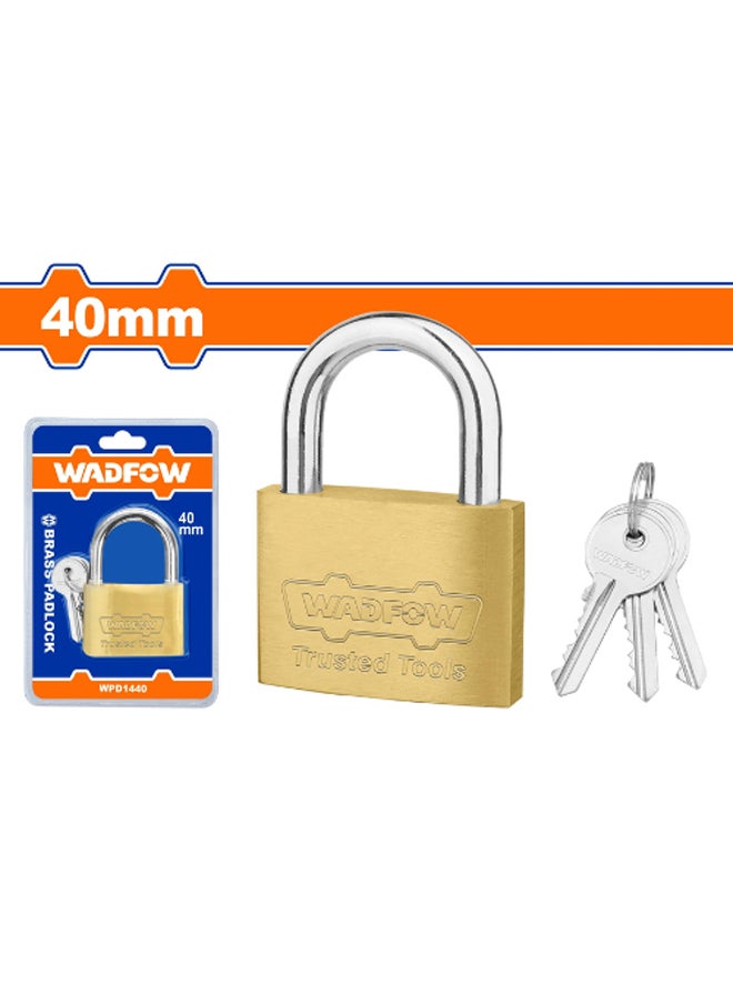 WADFOW WADFOW  Brass padlock 40mm WPD1440 
