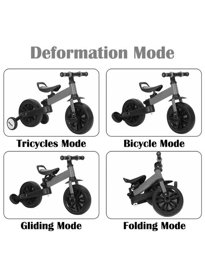 زي سي إم - هابي 3 في 1 دراجة ثلاثية العجلات قابلة للطي للأطفال من الذكور والإناث - Image 2