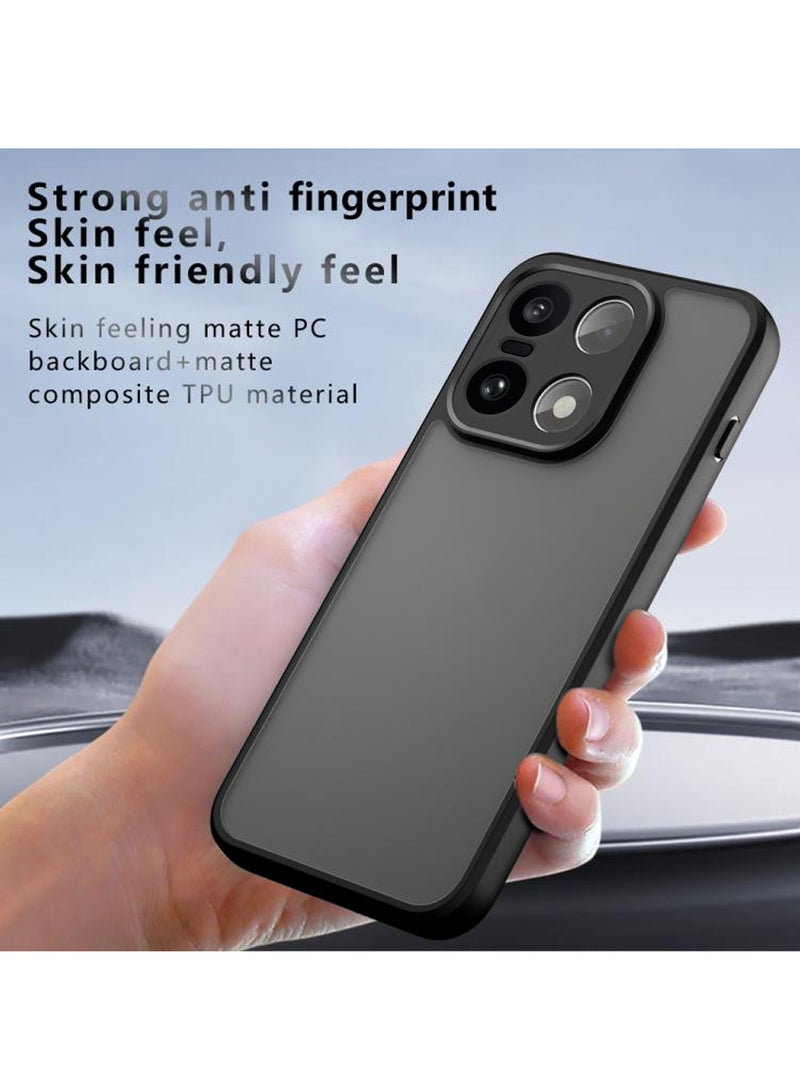 دبليو تيك غطاء حماية رفيع لهاتف OnePlus 15 5G 2025 مصنوع من سيليكون TPU هجين مع كاميرا بارزة (MCAPSA) - شفاف/أسود - Image 3