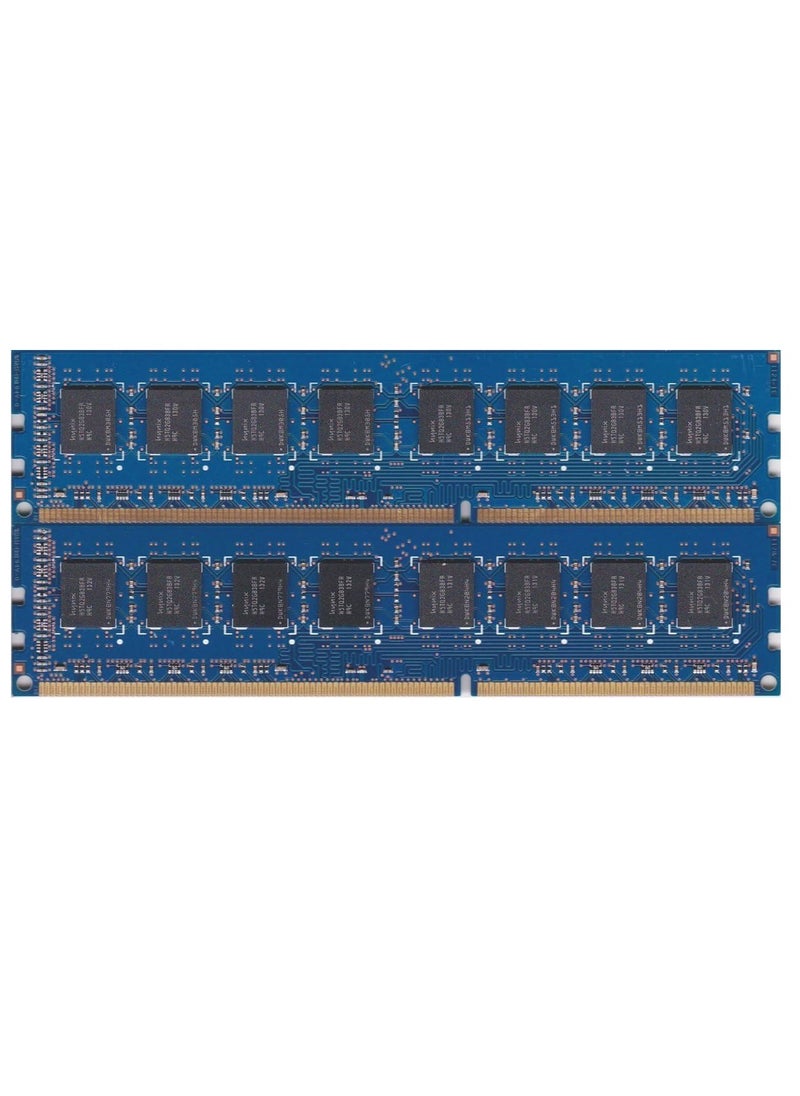 ماركة غير محددة "مجموعة 8 جيجابايت، 2 × 4 جيجابايت 240 دبوس DIMM، DDR3 PC3-10600U، تصنيف مزدوج، وحدة ذاكرة RAM غير ECC"  - Image 2