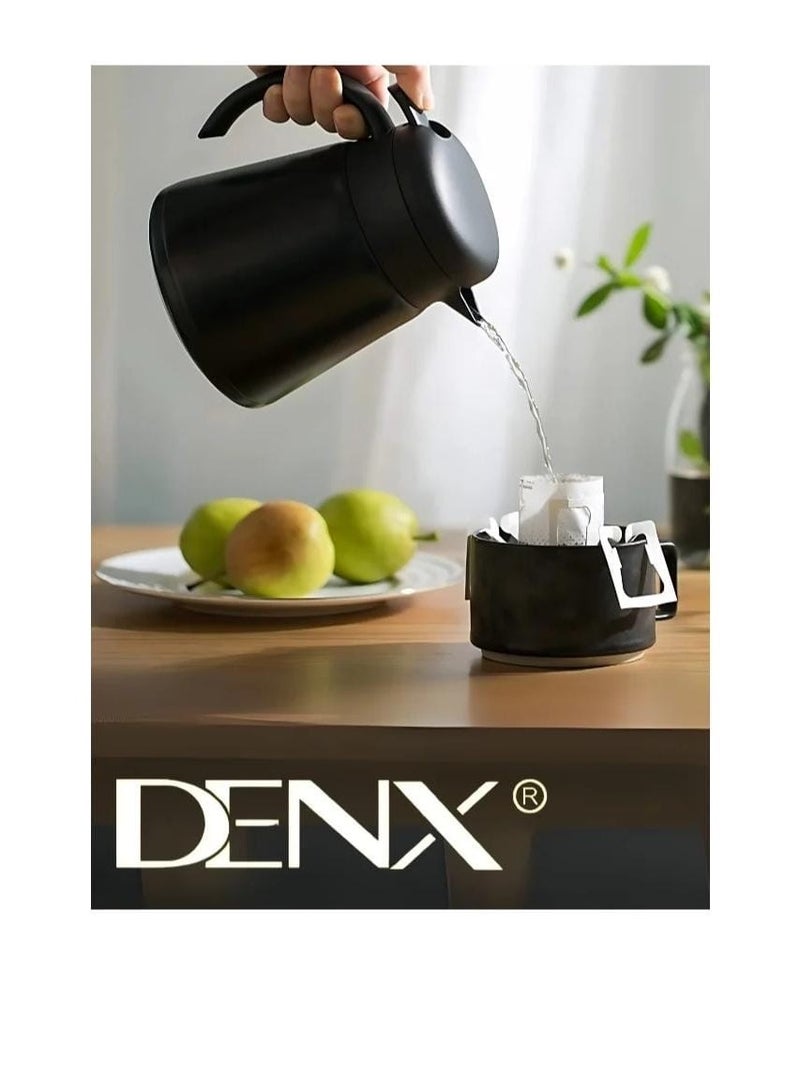 Denx COFFEE POT SET WITH 2 CUP - ELEGANT & DURABLE DESIGN FOR HOME & OFFICE - Image 3
