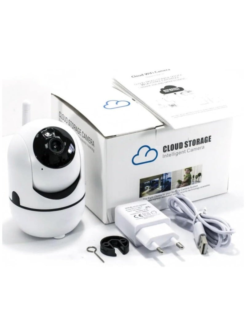 Generic 1080P Security Camera 360° Motorized, AI Human Detection, Night Vision, Two-Way Talk, Built-in Siren, Google Assistant, Alexa Compatible, Indoor CCTV Cam for Home Surveillance, hidden camera - Image 1