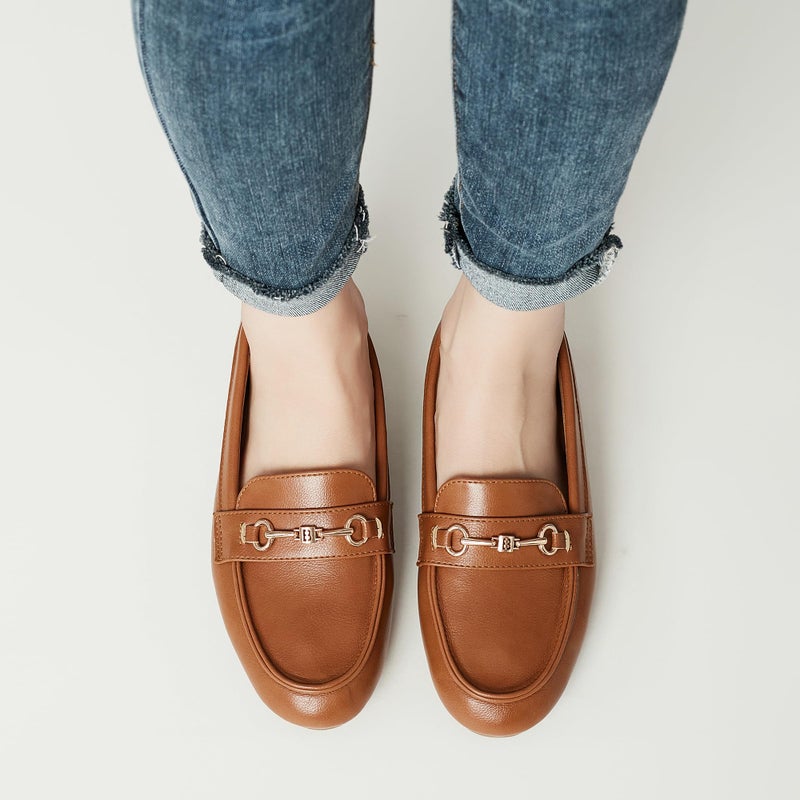 BGSTGUDS Women's Wide Loafers Shoes Cute Dressy Shoes Ladies Comfort Slip Ons Work Shoes, Brown, Size 9W - Image 2