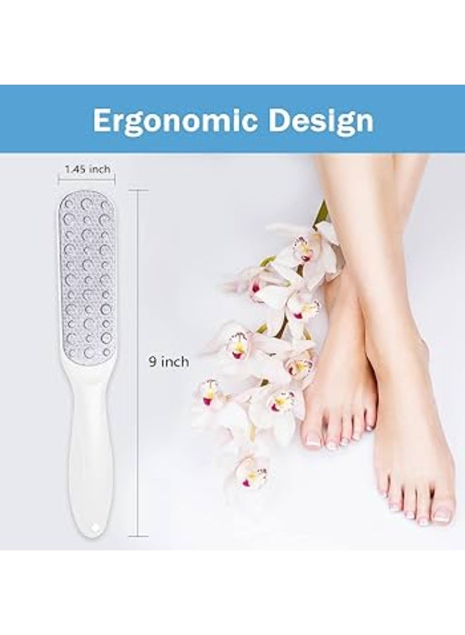 Double Sided Metal Foot File for Removing Rough Skin and Cracked Heels with Callus Remover – Professional Stainless Steel Pedicure Tool Multicolor Design - Image 4