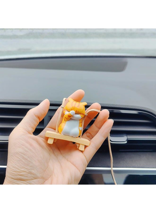Motaney Swinging Animal Rear View Mirror Accessories, Climbing Swing Cute Car Accessories for Women/Men Car Interior Decoration Hanging Ornament - Image 5