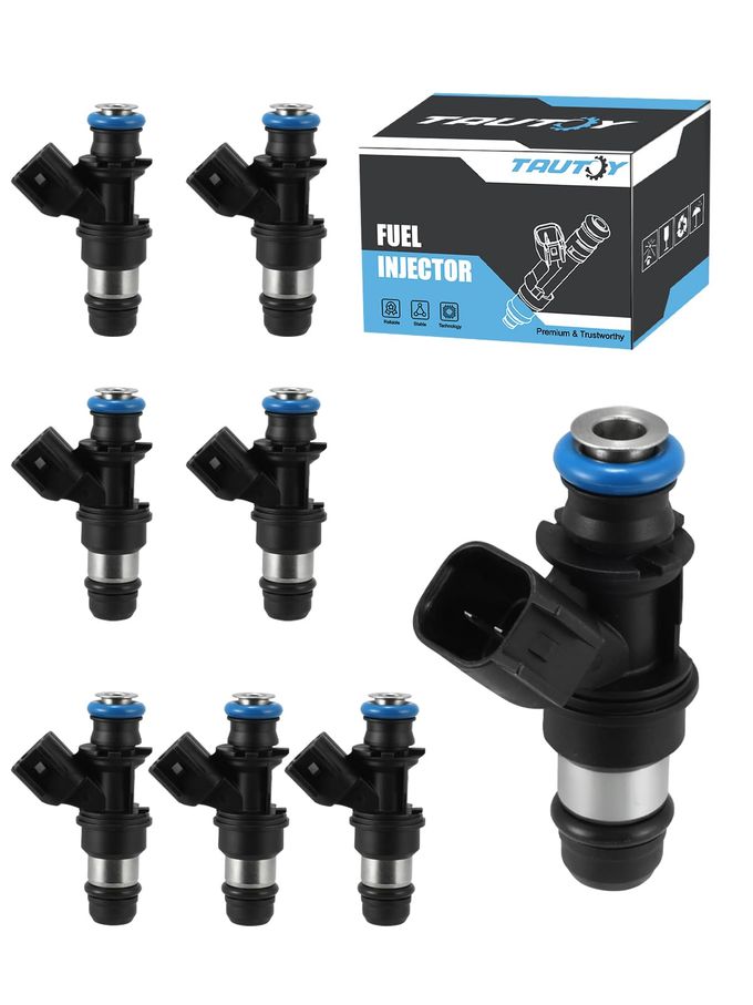 TAUTOY FJ887 Fuel Injectors 8PCS For Chevrolet Silverado Suburban 1500,Avalanche,Tahoe, Trailblazer,Express, For GMC Sierra 1500,Savana,Yukon, For Cadillac Escalade, For Isuzu Saab,4.8L 5.3L 6.0L 6.2L - Image 1