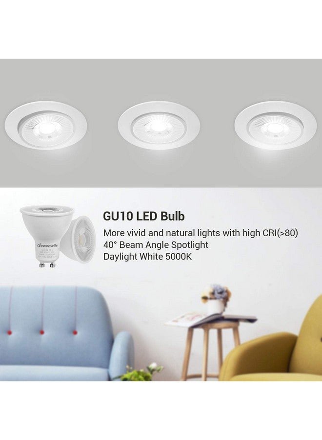 DEWENWILS DEWENWILS 6-Pack GU10 LED Light Bulb, Dimmable 5000K Daylight GU10 Bulb Replacement for Track Lighting, 7W(50W Equivalent) LED Bulbs for Living Room, Kitchen Range Hood, Bathroom, 500LM, UL Listed  - Image 3