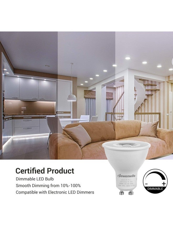 DEWENWILS DEWENWILS 6-Pack GU10 LED Light Bulb, Dimmable 5000K Daylight GU10 Bulb Replacement for Track Lighting, 7W(50W Equivalent) LED Bulbs for Living Room, Kitchen Range Hood, Bathroom, 500LM, UL Listed  - Image 2