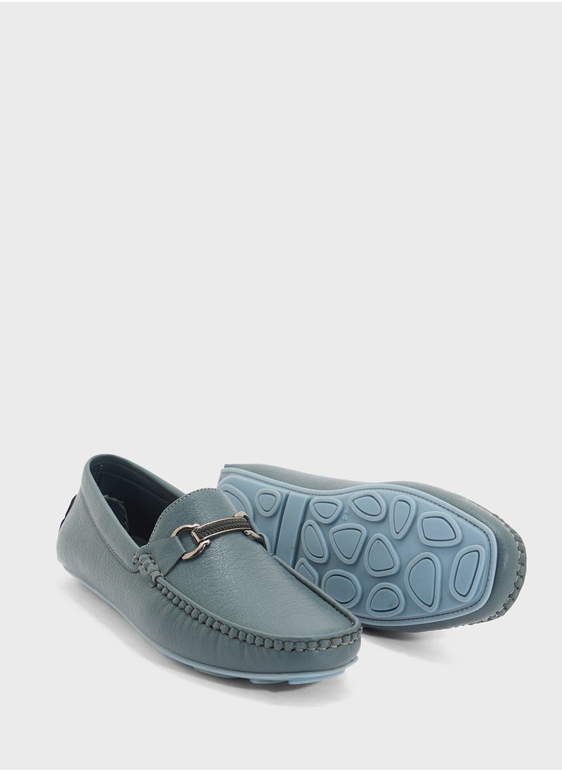 Robert Wood Trim Detail Loafers  - Image 4