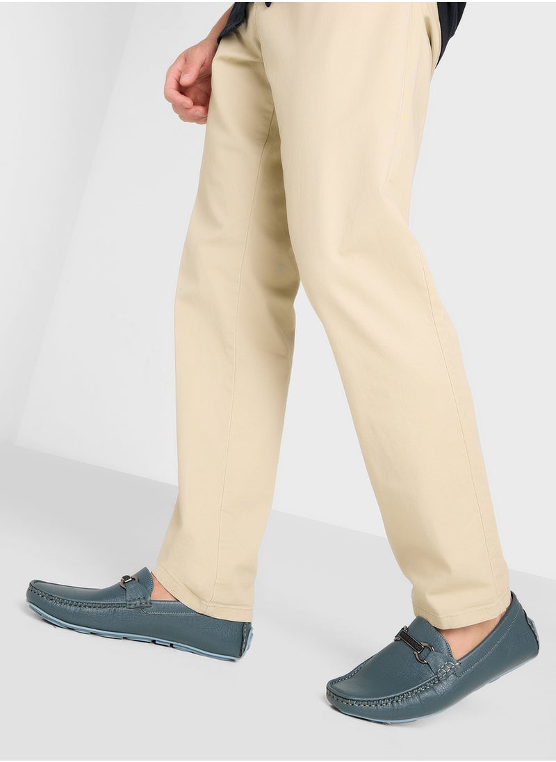 Robert Wood Trim Detail Loafers  - Image 5