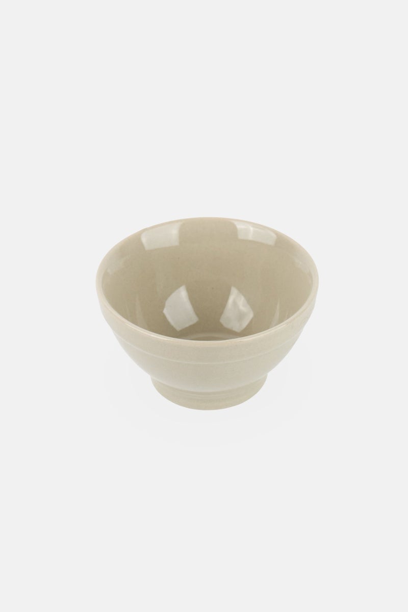 BIA Cordon Bleu Round Stoneware Solid Pinch Dipping Bowl, Taupe - Image 1