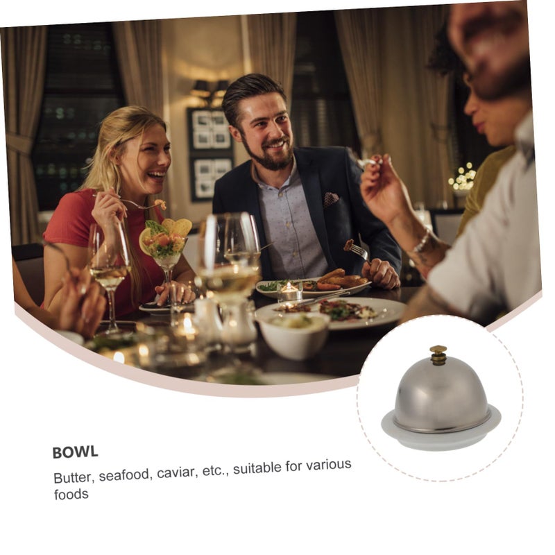 Ceramic Butter Dish With Lid French Butter Container Multi Functional Serving Plate - Image 5