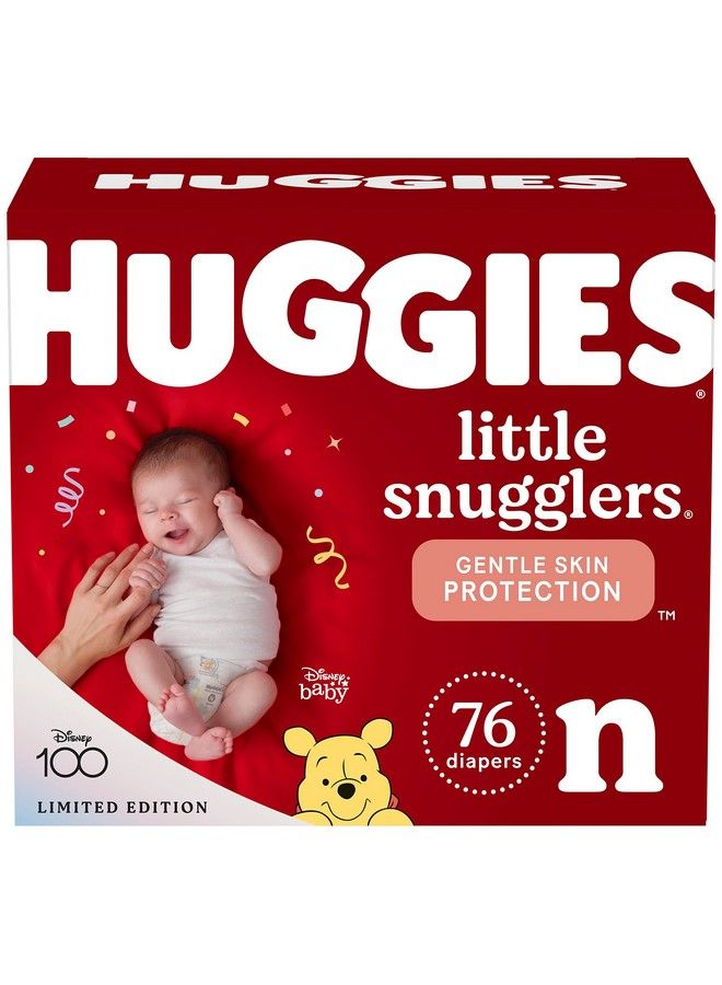 HUGGIES حفاضات الأطفال من ليتل سناجلرز، مقاس حديثي الولادة (حتى 10 أرطال)، 76 قطعة - Image 1