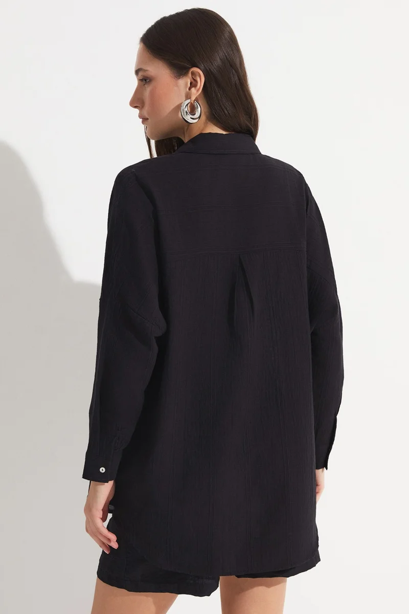 JUNE Women's Exclusive Oversize/loose Cut 100% Cotton Shirt