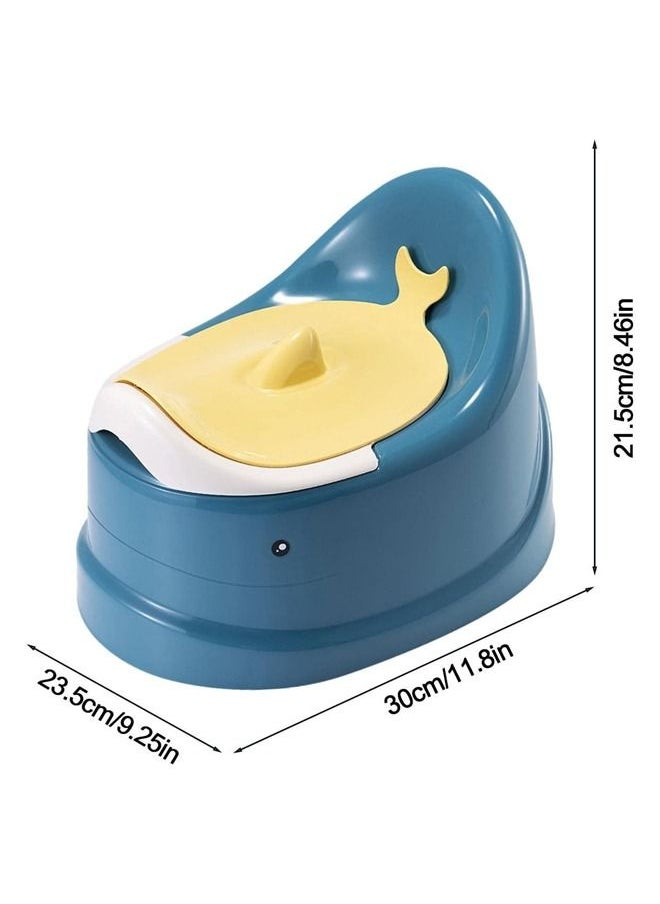 Arabest - Baby Toilet Potty, Kids Potty Training Toilet Seat, Whale -Themed Carry Potty for Kids with Removable Urinal Pot, Potty Chair for Boys and Girls Ages 1-6, Non Slip and Stable(Blue) - Image 1