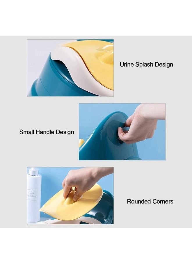 Arabest - Baby Toilet Potty, Kids Potty Training Toilet Seat, Whale -Themed Carry Potty for Kids with Removable Urinal Pot, Potty Chair for Boys and Girls Ages 1-6, Non Slip and Stable(Blue) - Image 1