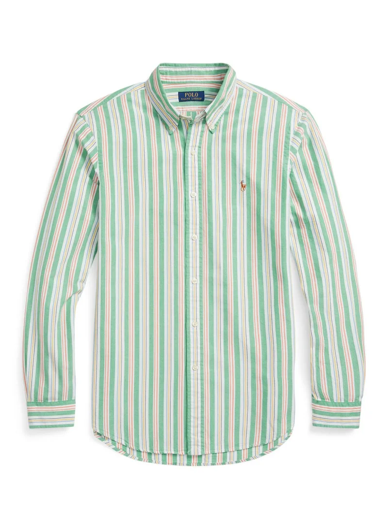 POLO RALPH LAUREN Custom Fit Striped Oxford Shirt