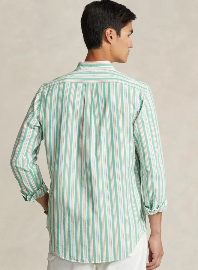 POLO RALPH LAUREN Custom Fit Striped Oxford Shirt
