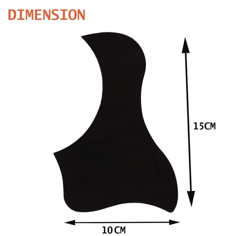 Device Of Urban Infotech حماية صوتية للجيتار ذات لاصق ذاتي على شكل طائر من قوقعة السلحفاة (أسود) - Image 3
