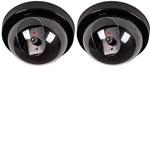 موهاك Mohak Mohak 2 Pcs Dummy Security Cctv Fake Dome Camera With Blinking Led Light Indication For Home Office Security
