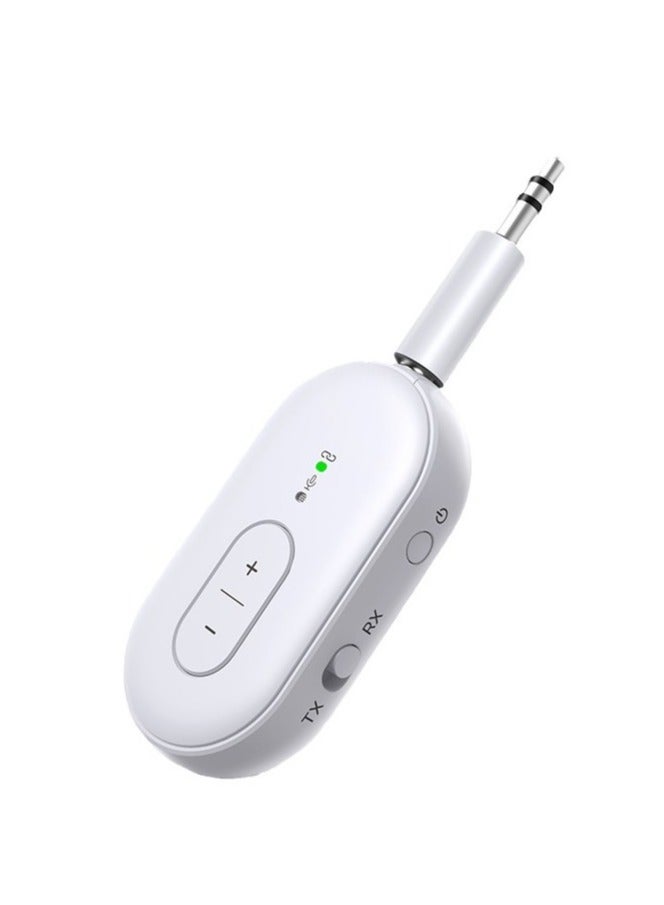 M MIAOYAN Bluetooth 5.4 Audio Transmitter & Receiver – Dual TX/RX Adapter for Car, Plane & Home | Hi-Fi Sound | 1-to-2 Pairing | 18H Battery  - Image 1