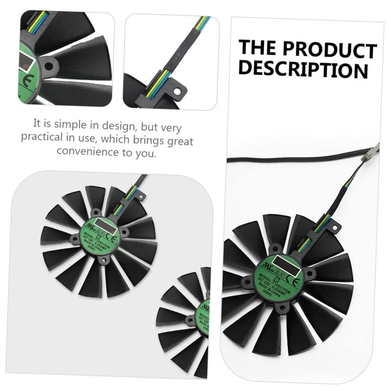 Replacement GPU Cooling Fan 2 Pack Easy to Install for Graphics Card Repair - Image 5