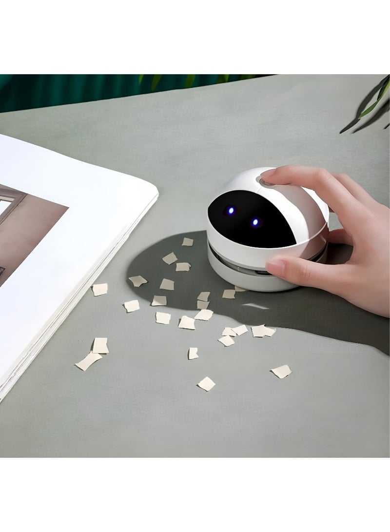 مكنسة روبوت صغيرة لتنظيف لوحة المفاتيح والمكتب – قابلة للشحن عبر USB، خفيفة ومحمولة لتنظيف اللابتوب والمكتب والسيارة - Image 3