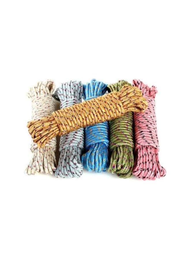 The Bros Nylon Rope 10 Mtr-4 MM, Nylon Braided Rope Twine Rustic Cord, Camping, Wedding Decoration, Packing, Garden, Boating, Bundling Wrapping Floristry Arts Crafts, Multi-Purpose - Assorted colors  - Image 2