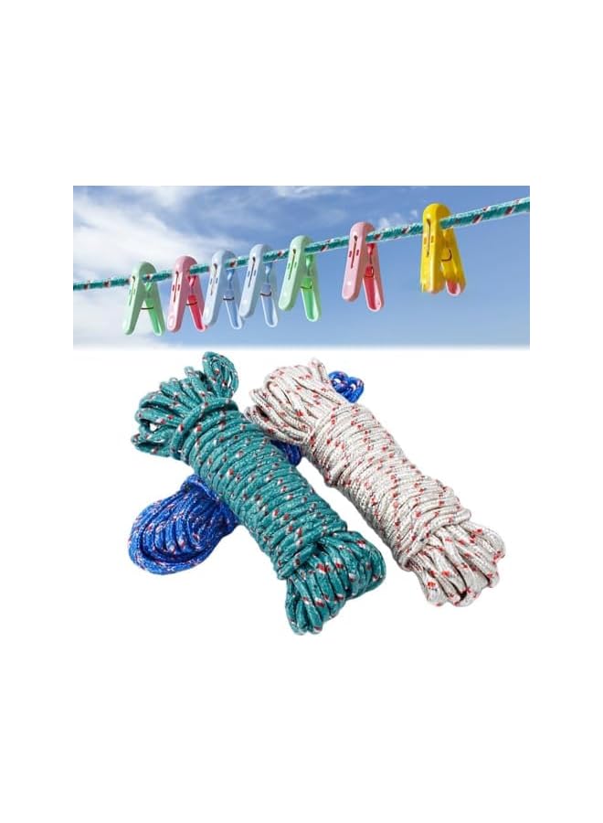 The Bros Nylon Rope 10 Mtr-4 MM, Nylon Braided Rope Twine Rustic Cord, Camping, Wedding Decoration, Packing, Garden, Boating, Bundling Wrapping Floristry Arts Crafts, Multi-Purpose - Assorted colors  - Image 5