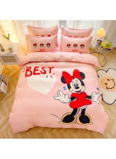 Kids Bedsheet 4pcs Set Single Bedding Set for Kids Boys Girls Soft Brushed Microfiber Breathable Cozy Fade Resistant Easy Care