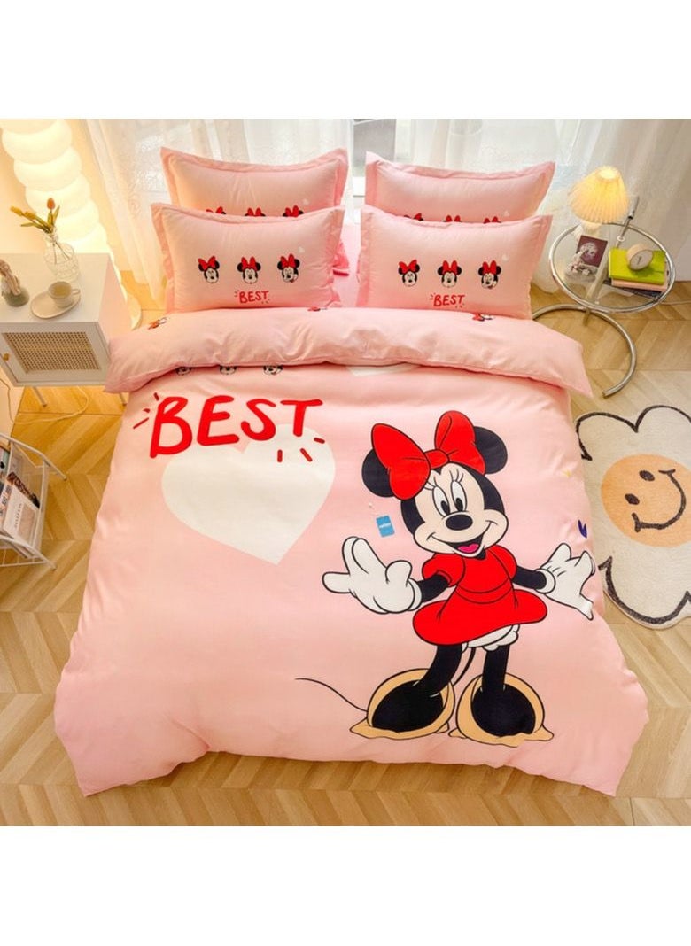 Generic - Kids Bedsheet 4pcs Set Single Bedding Set for Kids Boys Girls Soft Brushed Microfiber Breathable Cozy Fade Resistant Easy Care - Image 1