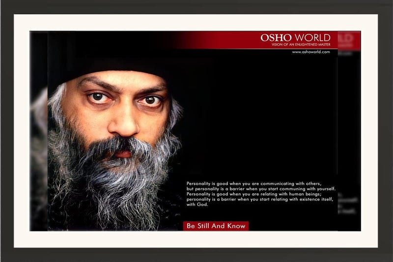 FRAME OF Acharya Rajneesh Osho Framed Photo Without Glass 15 Inch Frame Thermal Coated Lamination Photo 13 X 18 Inch