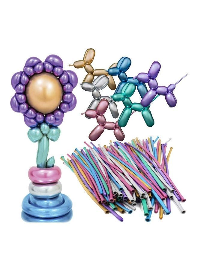 NIBEMINENT 100-Piece Magic Long Twisting Balloons - Image 1