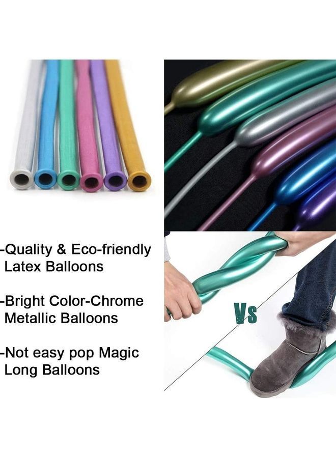 NIBEMINENT 100-Piece Magic Long Twisting Balloons - Image 2