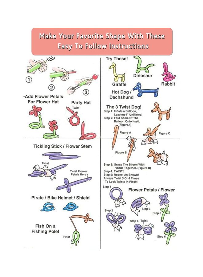 NIBEMINENT 100-Piece Magic Long Twisting Balloons - Image 5