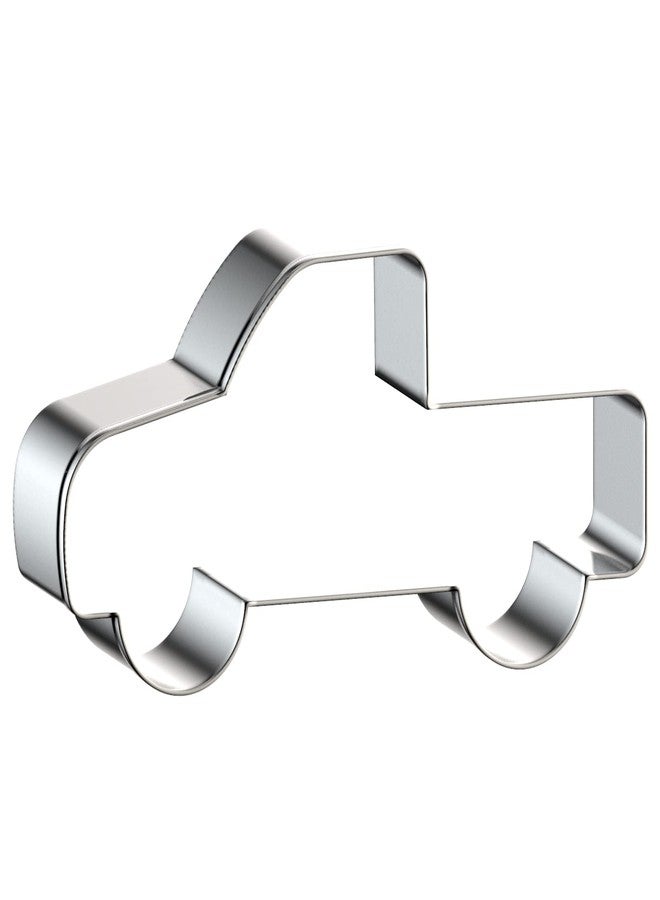 QAAQS Large Vintage Pickup Truck Cookie Cutter Set Assorted Sizes - 5 Inch, 4 Inch, 3 Inch, 2 Inch - 4 Piece Construction Truck Vehicles/Machines Cookie Cutters Shapes - Stainelss Steel - Image 4