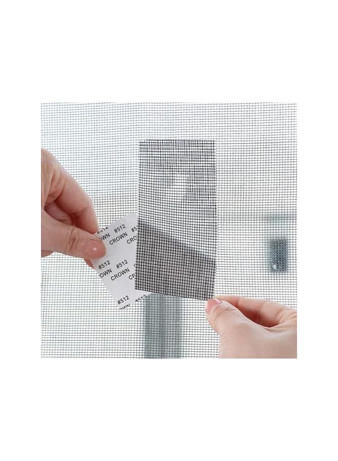 The BrosWindow Screen Repair Tape, Fiberglass Covering Mesh Tape, Self-Adhesive Screen Door Mesh Repair Kit Patch for Window Door Tears Holes - 2 Roll Grey (5CM x 2M) - Image 4