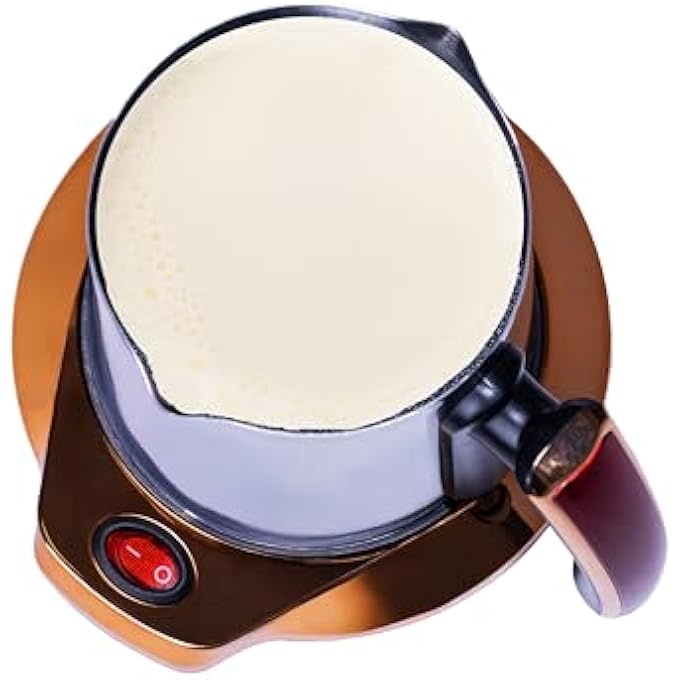 استنبولي  وعاء كهربائي من الفولاذ المقاوم للصدأ بقاعدة رخامية غير لاصقة مثالي للحليب والقهوة التركية والكرك - Image 4