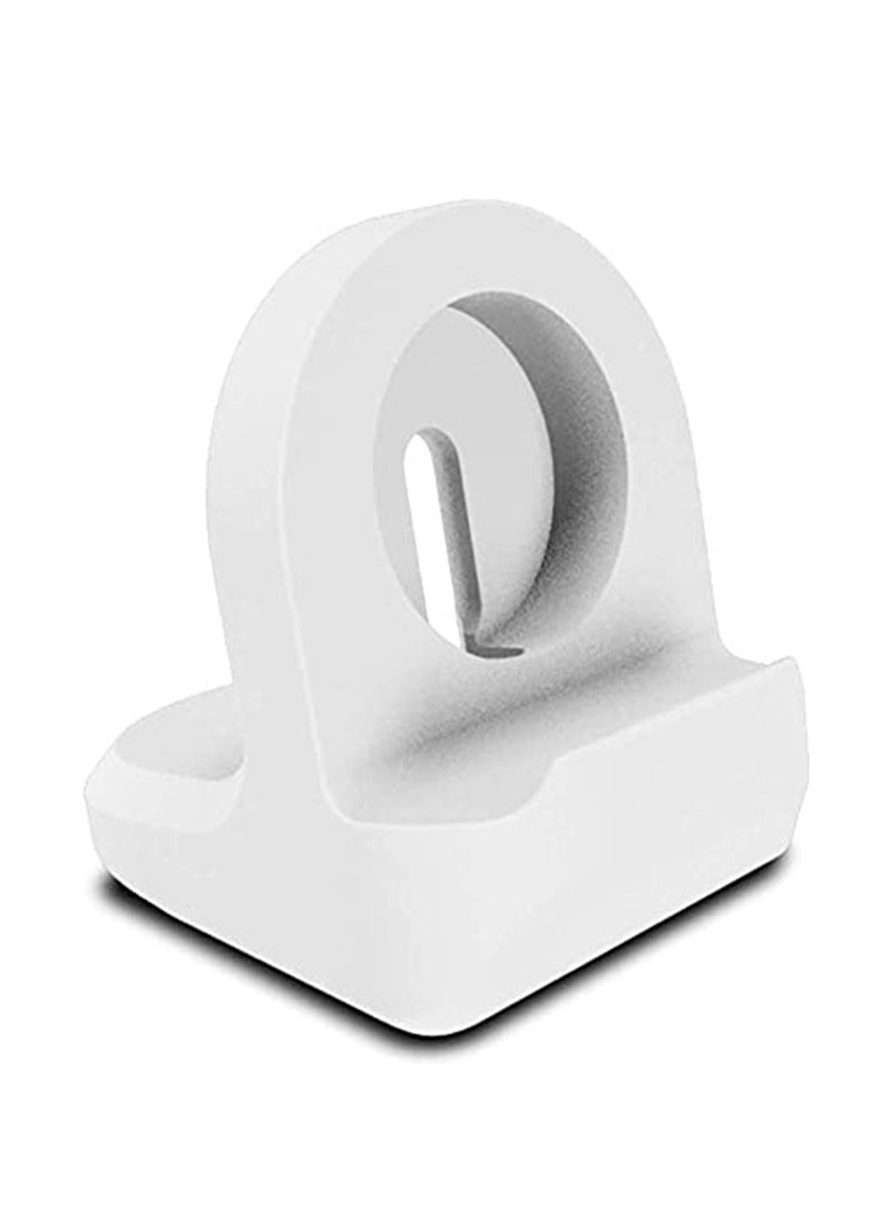 Silicone Charge Stand Holder Station Dock for Apple Watch Series 7/6/SE/5/4/3/2/1 (45mm 44mm 42mm 41mm 40mm 38mm) Charger Cable - Image 2