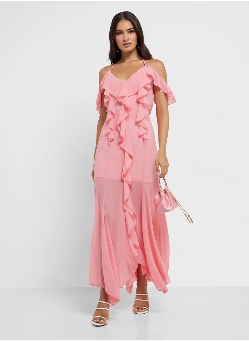 ايلا Strappy Ruffled Dress