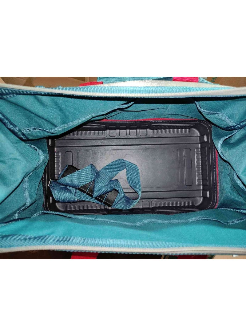 TOTAL 16-inch canvas tool bag with plastic base - Image 5