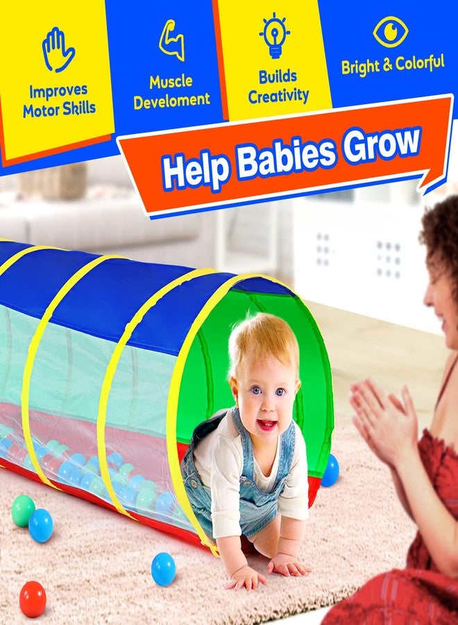Hoohtoot Kids Crawl Through Play Tunnel, Pop Up Baby Play Tunnel for Toddlers, Game Toy Play Tent for Girl or Dog Cat Pet Tunnel - Image 2