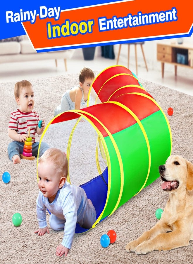 Hoohtoot Kids Crawl Through Play Tunnel, Pop Up Baby Play Tunnel for Toddlers, Game Toy Play Tent for Girl or Dog Cat Pet Tunnel - Image 3