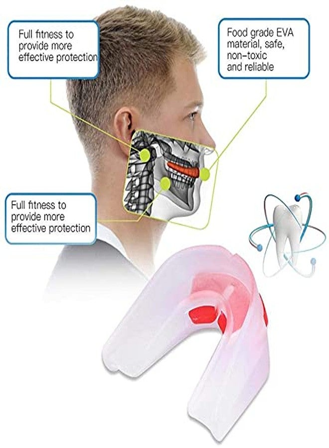 DRANGE واقيات فم مزدوجة الجوانب من DRANGE، عبوة من 3 قطع، لحماية الأسنان في الملاكمة، وكرة السلة، والفنون القتالية المختلطة، والتايكوندو، وكرة القدم، والكيك بوكسينغ، والمصارعة. - Image 5