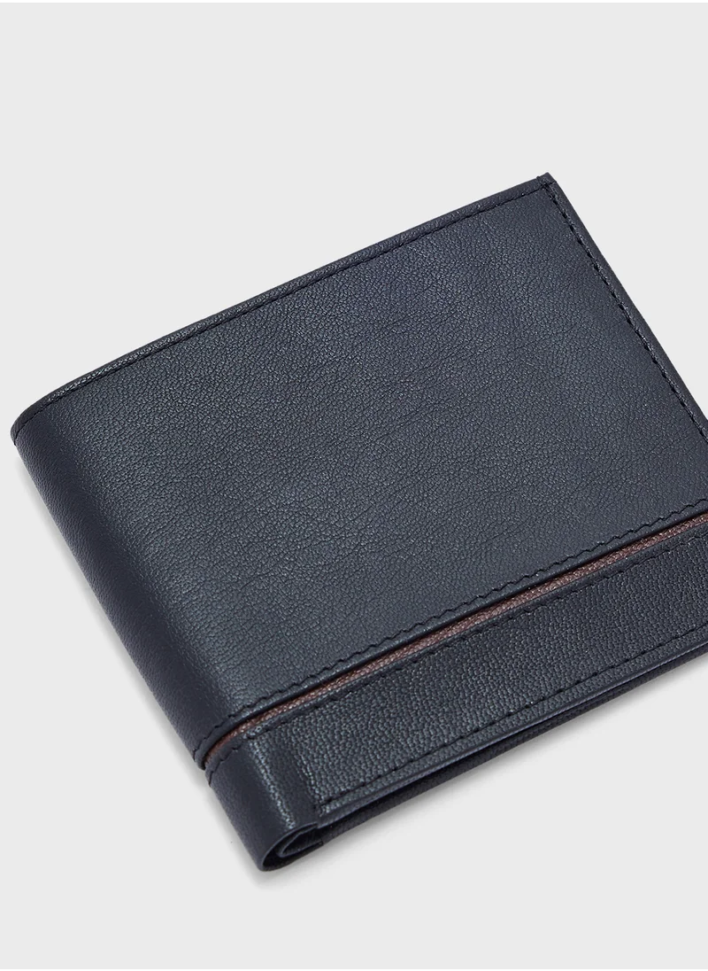 روبرت وود Genuine Leather Bi Fold Wallet