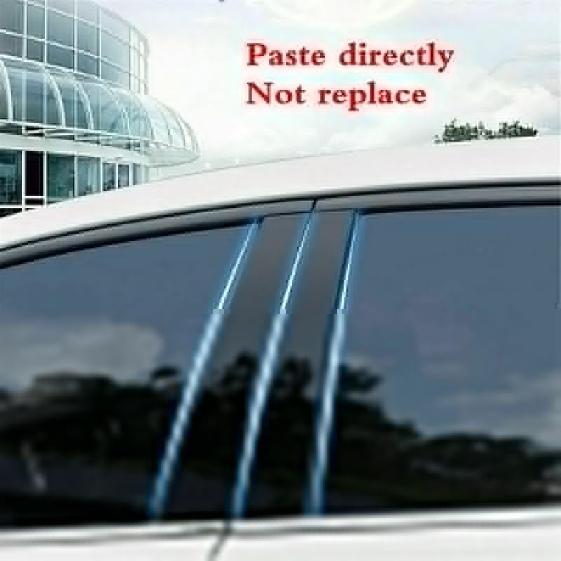 QASULER 6Pcs Car Pillar Trim Stickers for Nissan Maxima - Image 4